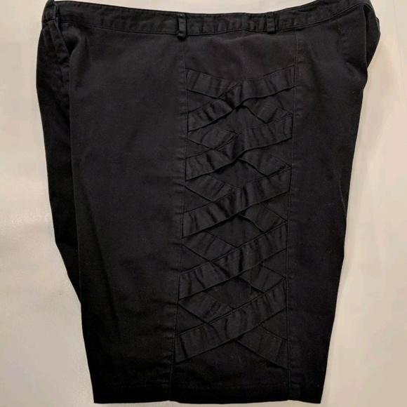 Nicole by Nicole Miller Pants - Nicole Miller Bermuda Walking Shorts with Lattice